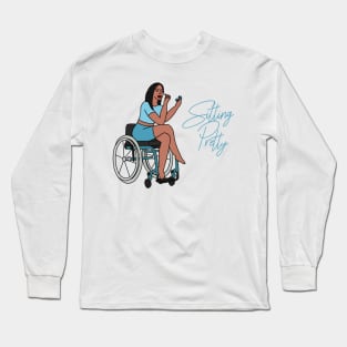 Sitting Pretty in Blue 1 Long Sleeve T-Shirt